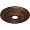Ekena Millwork Orleans Ceiling Medallion (Canopies up to 4 5/8"), 17 5/8"OD X 3 5/8"ID X 1 7/8"P, Root Beer Crackle CM17OLRBC - alternate 2